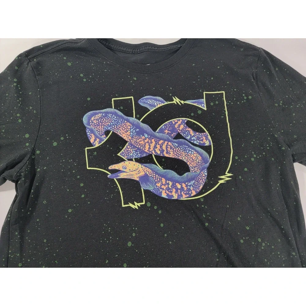 Kevin Durant KD Nike Dri-Fit‎ Black Eel Graphic Tee Shirt - Mens L EUC